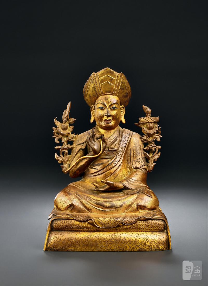 清乾隆（1736-1795年） 三世章嘉・若必多吉像